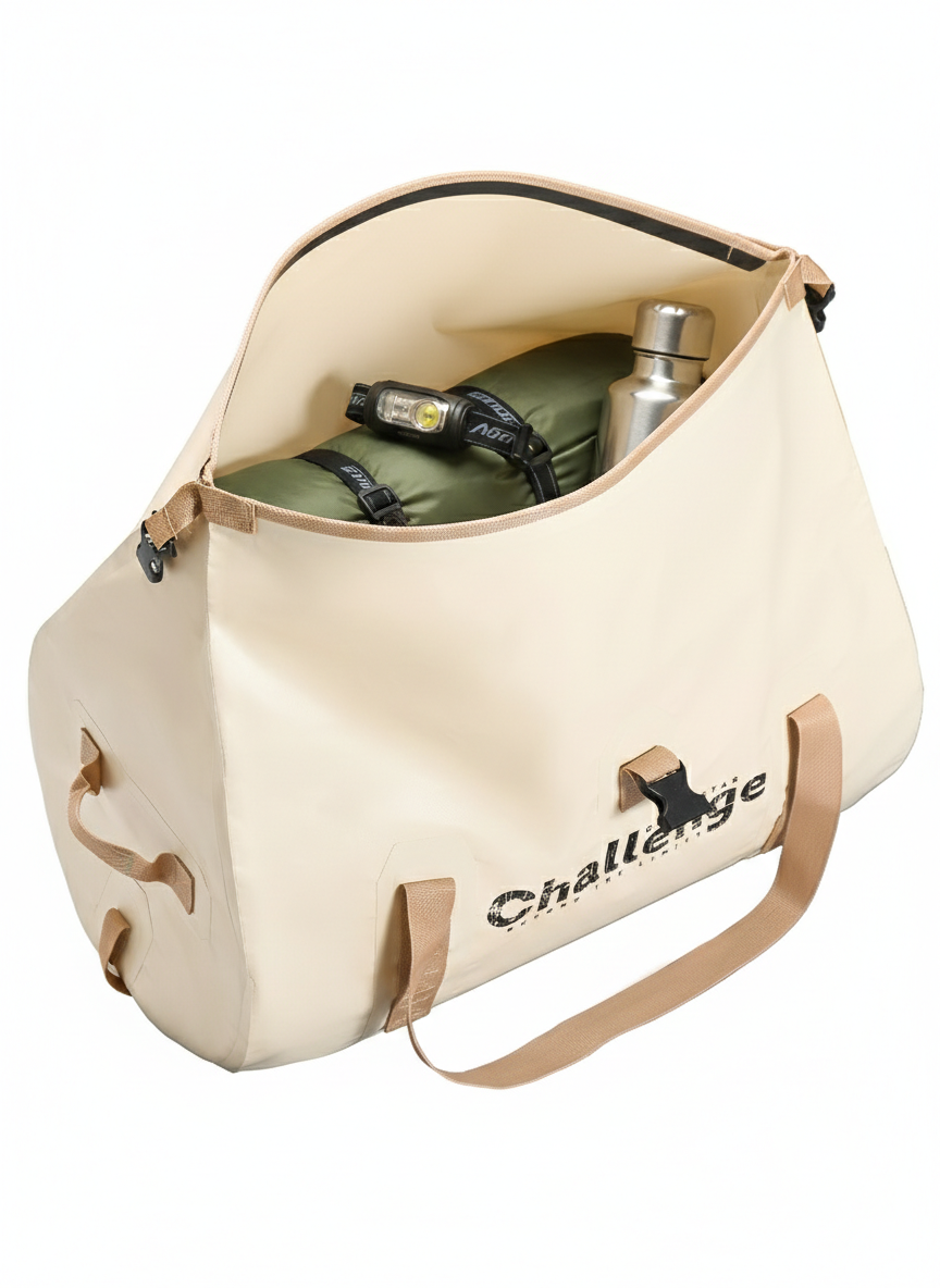Гермосумка Challenge 80л бежевая